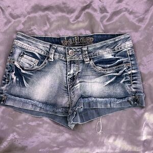 Low Rise Jean Shorts